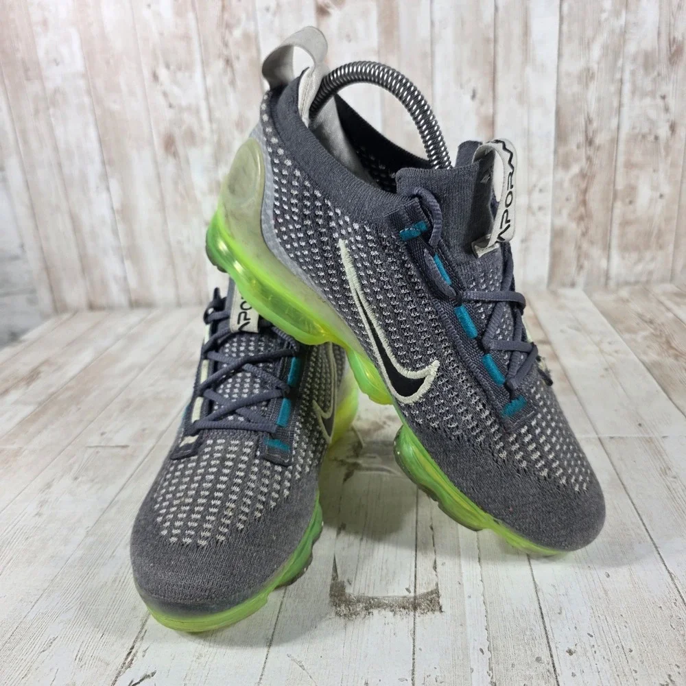 Nike Air VaporMax‎ 2021 FK Smoke Grey Volt DB1550-009 Womens 6.5 / Kids 5Y